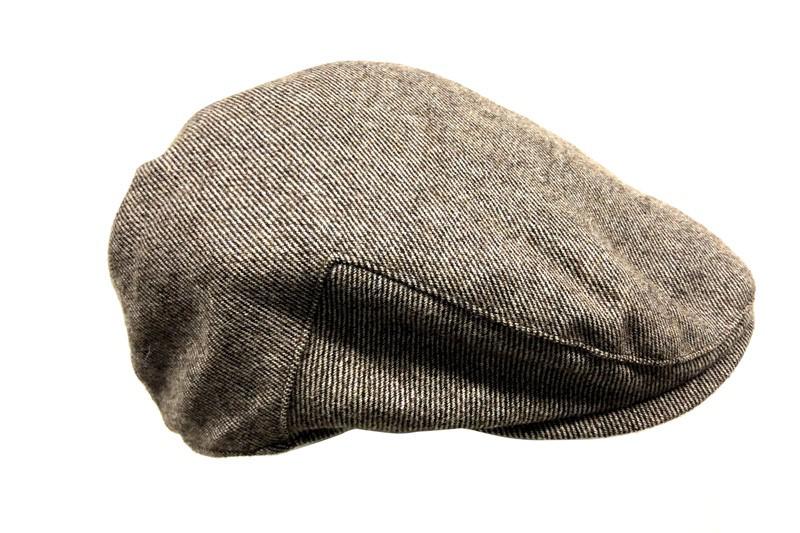 EXCAP21450 Khakifarbene Schiebermütze aus Wolle
   