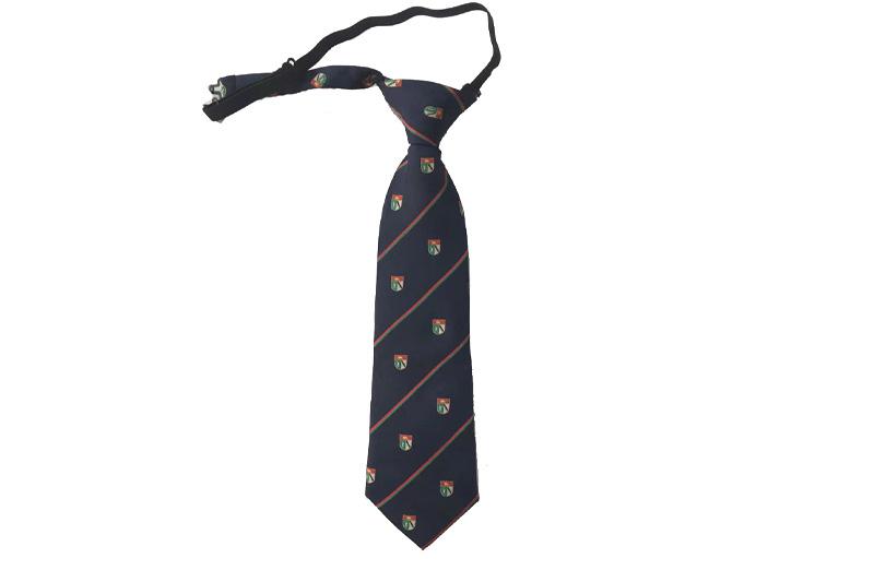EXTIE21002 Marineblaue klassische Schulkrawatten aus Polyester
   