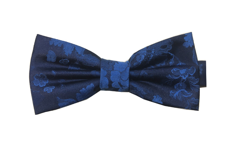 EXBOT21005 Marineblaue und blaue Jacquard-Fliege, modisch, klassisch
   