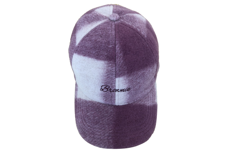 EXCAP23001 Lila Off-White Polyester Fashion Golf Cap
   