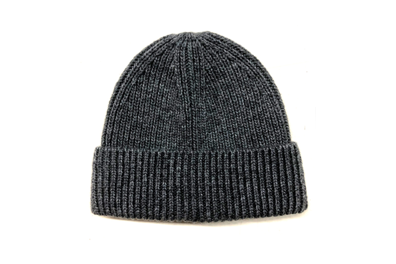 EXBE23009 Acryl-Nylon-Wolle, einfarbig, modische Strickmütze
   