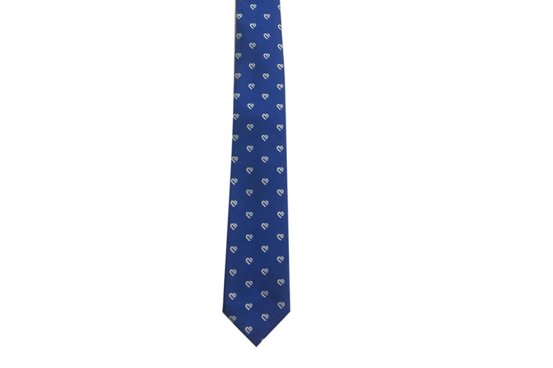 EXTIE21021 Marineblaue Krawatte aus Polyester-Jacquard
   