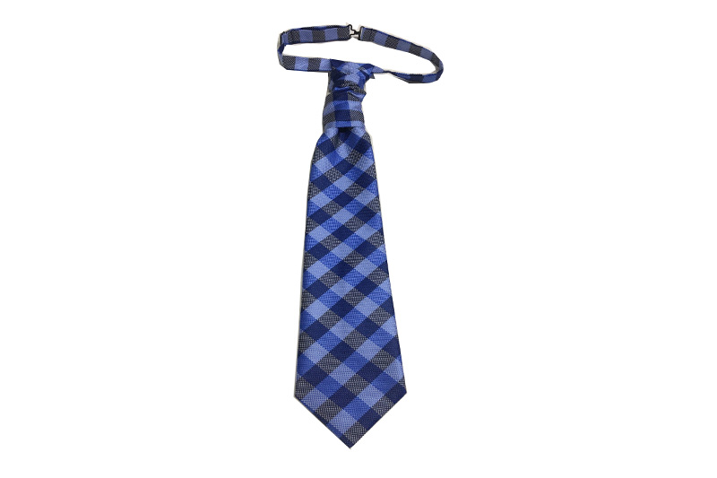 EXASCOT21003 Blaue klassische Zeremonienkrawatte aus Polyester
   