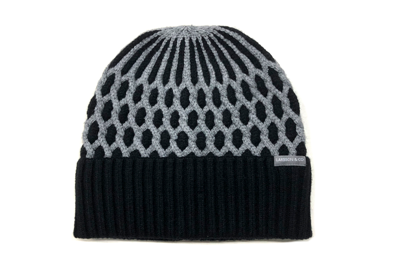 EXKH23003 Graue Acrylwolle-Strickmütze
   